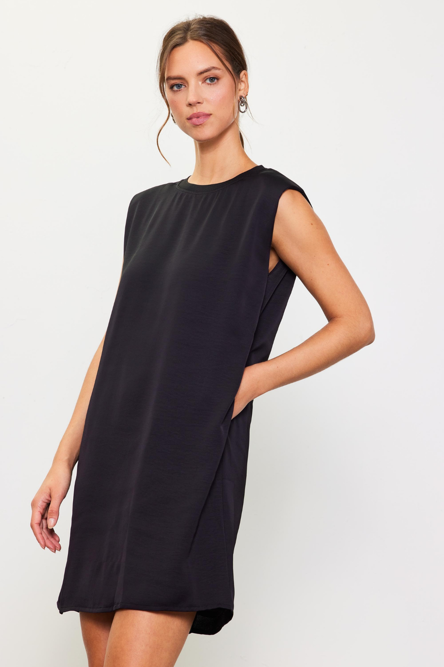 Half & Half Reverse Midi Dress