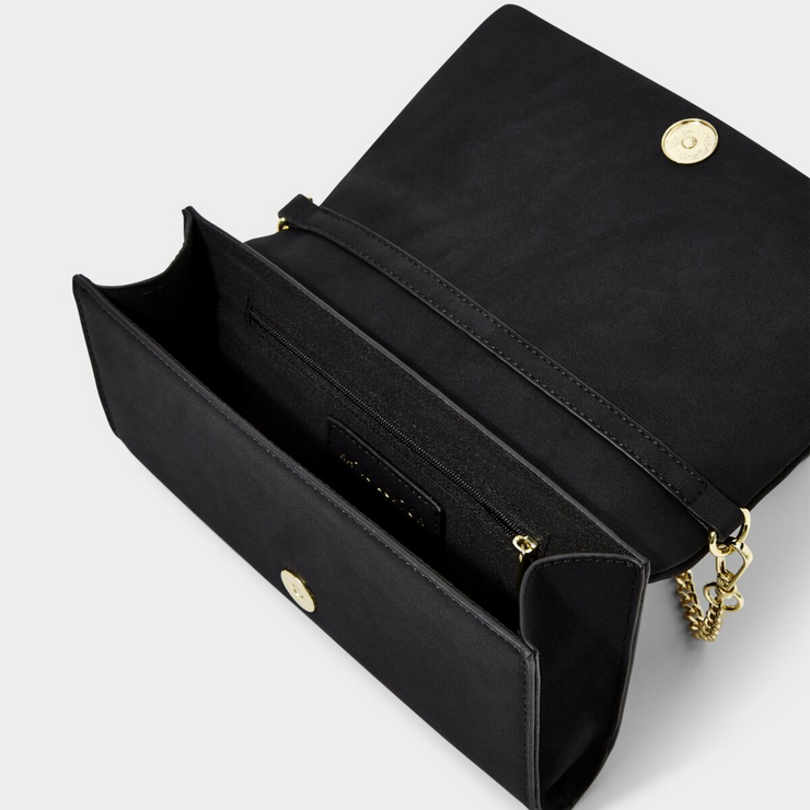KATIE LOXTON | Kayla Quilted Crossbody-Black