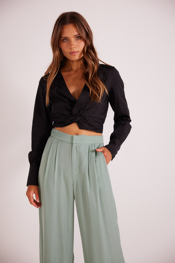 MINKPINK EVA WIDE LEG PANTS- MINT