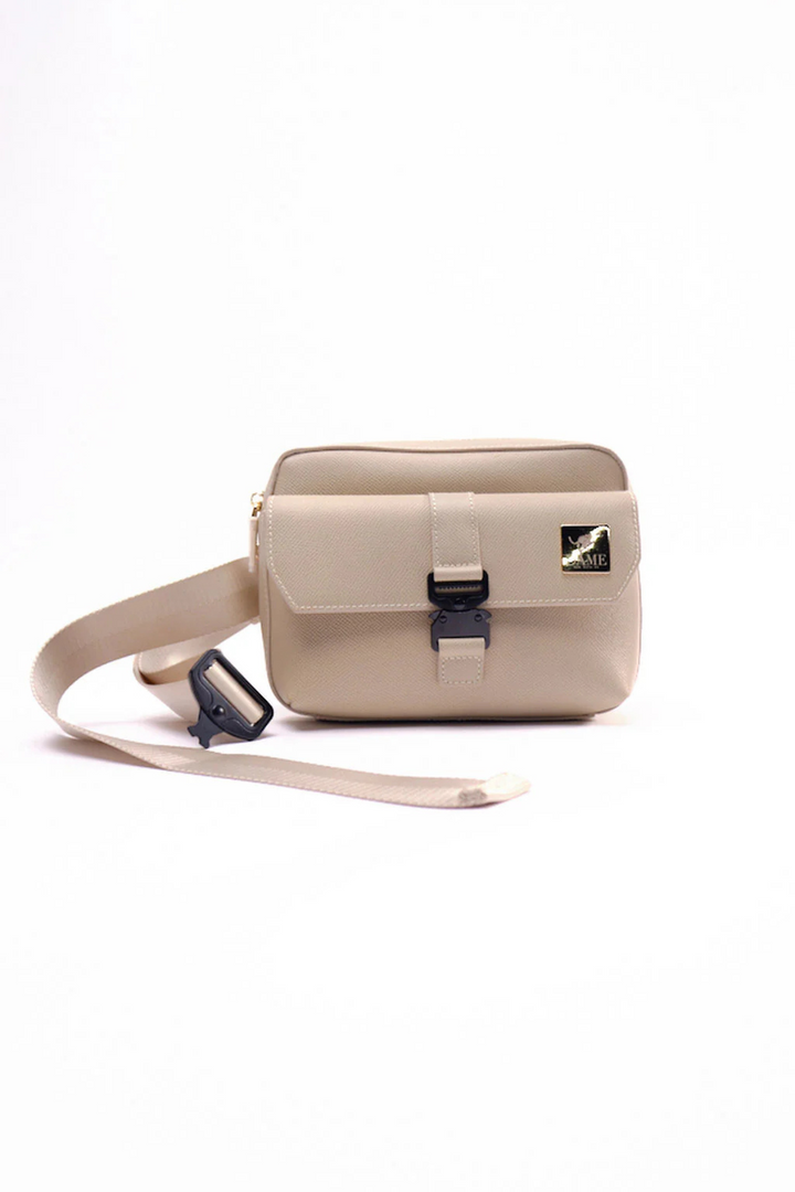 DAME | Lennox Leather Crossbody- Cream