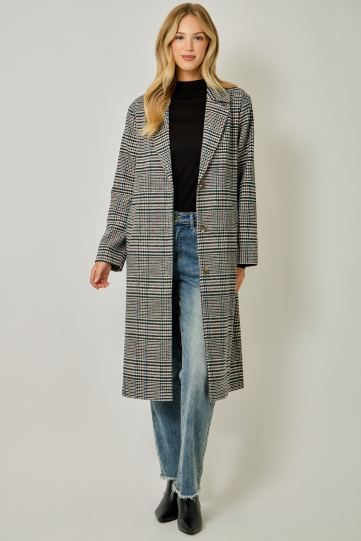Plaid Long Coat