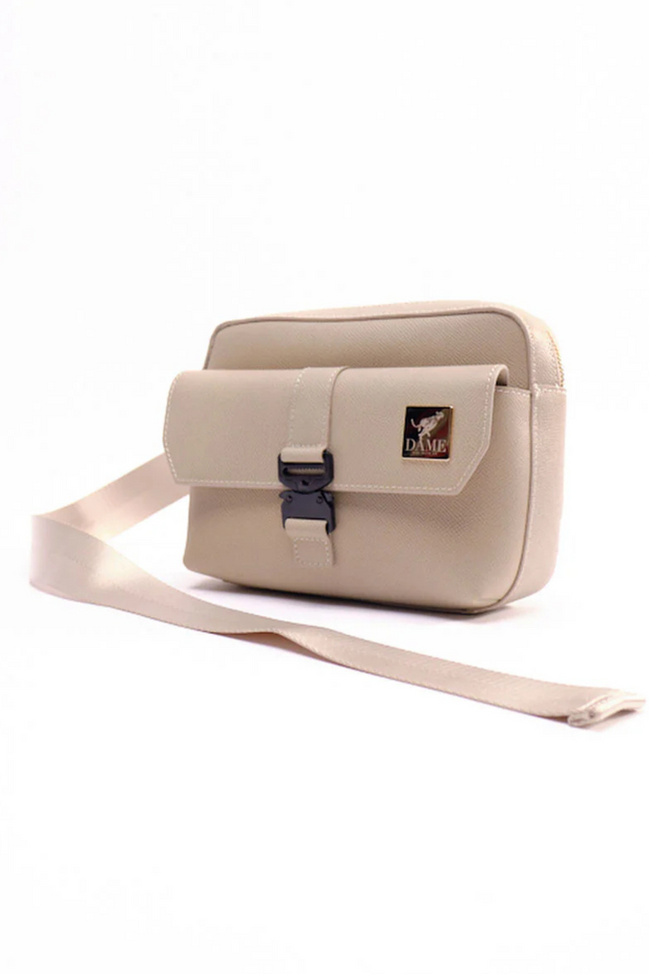 DAME | Lennox Leather Crossbody- Cream