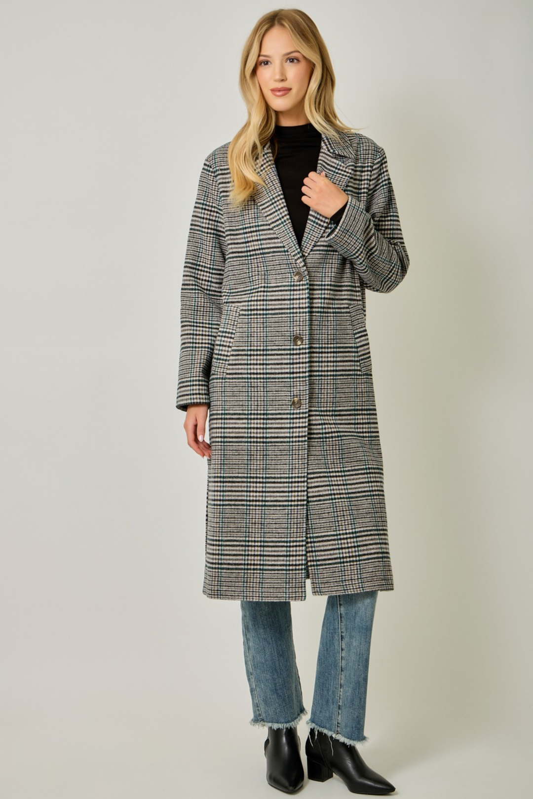 Plaid Long Coat