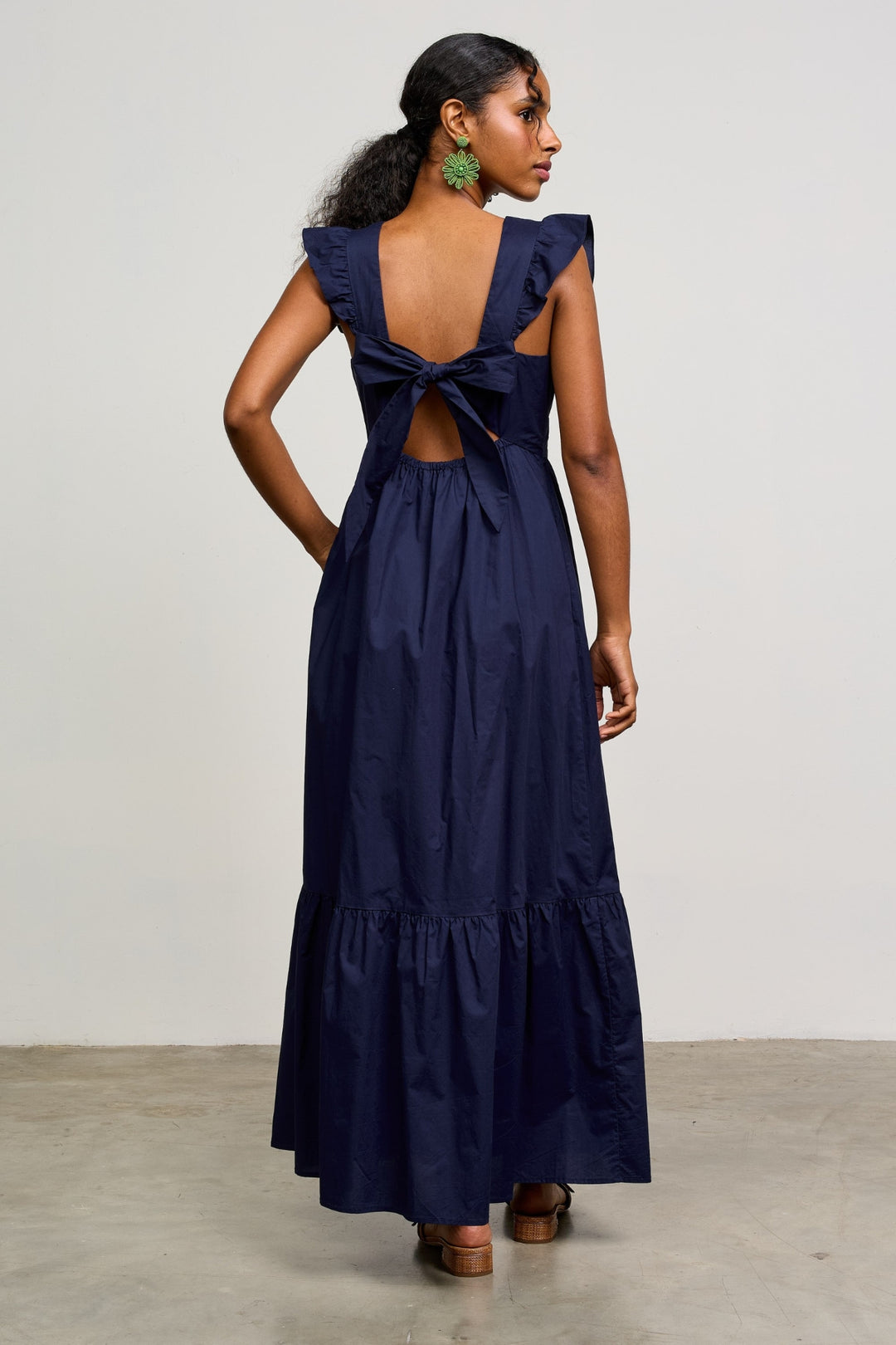 Debbie Tie Back Poplin Dress