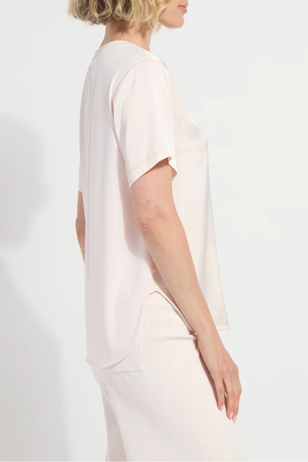 LYSSE | Jenika Mix Media Top-Pink