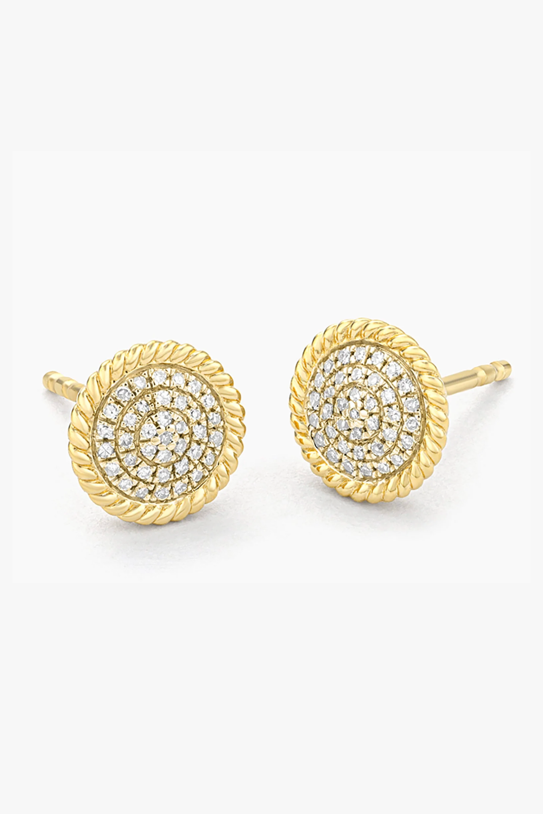 Ella Stein | Circle Rope Stud Earrings - Gold