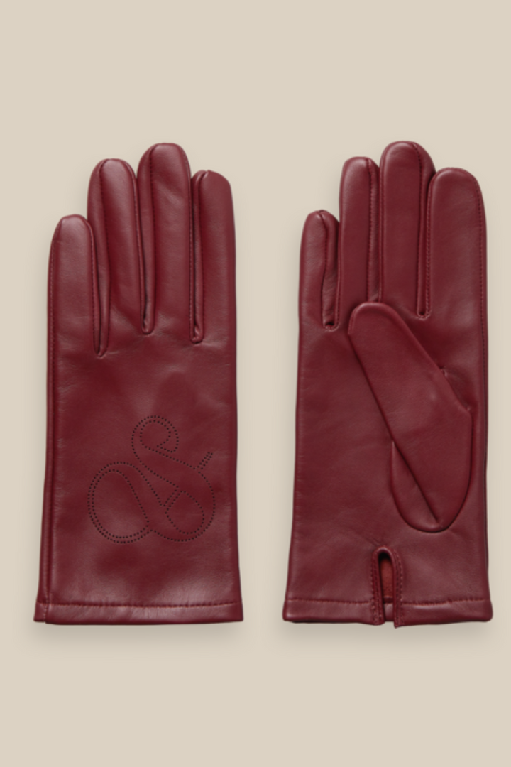 SCOTCH & SODA | Bordeaux Leather Gloves