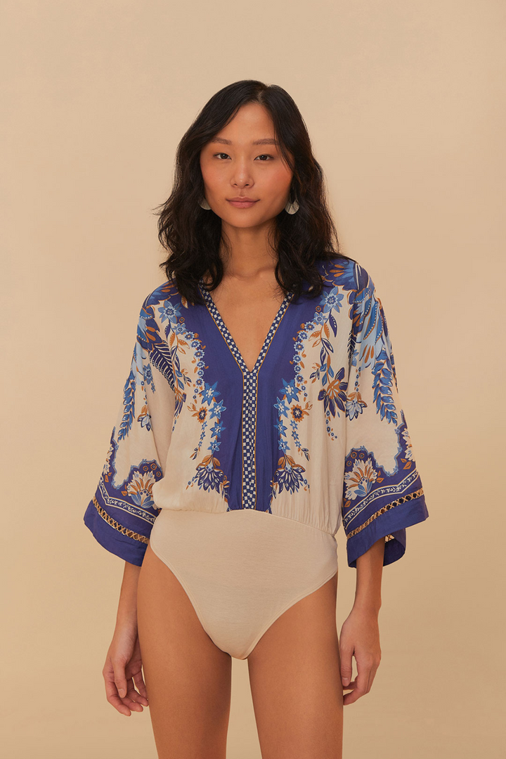 FARM RIO | ANA TAPESTRY BODYSUIT