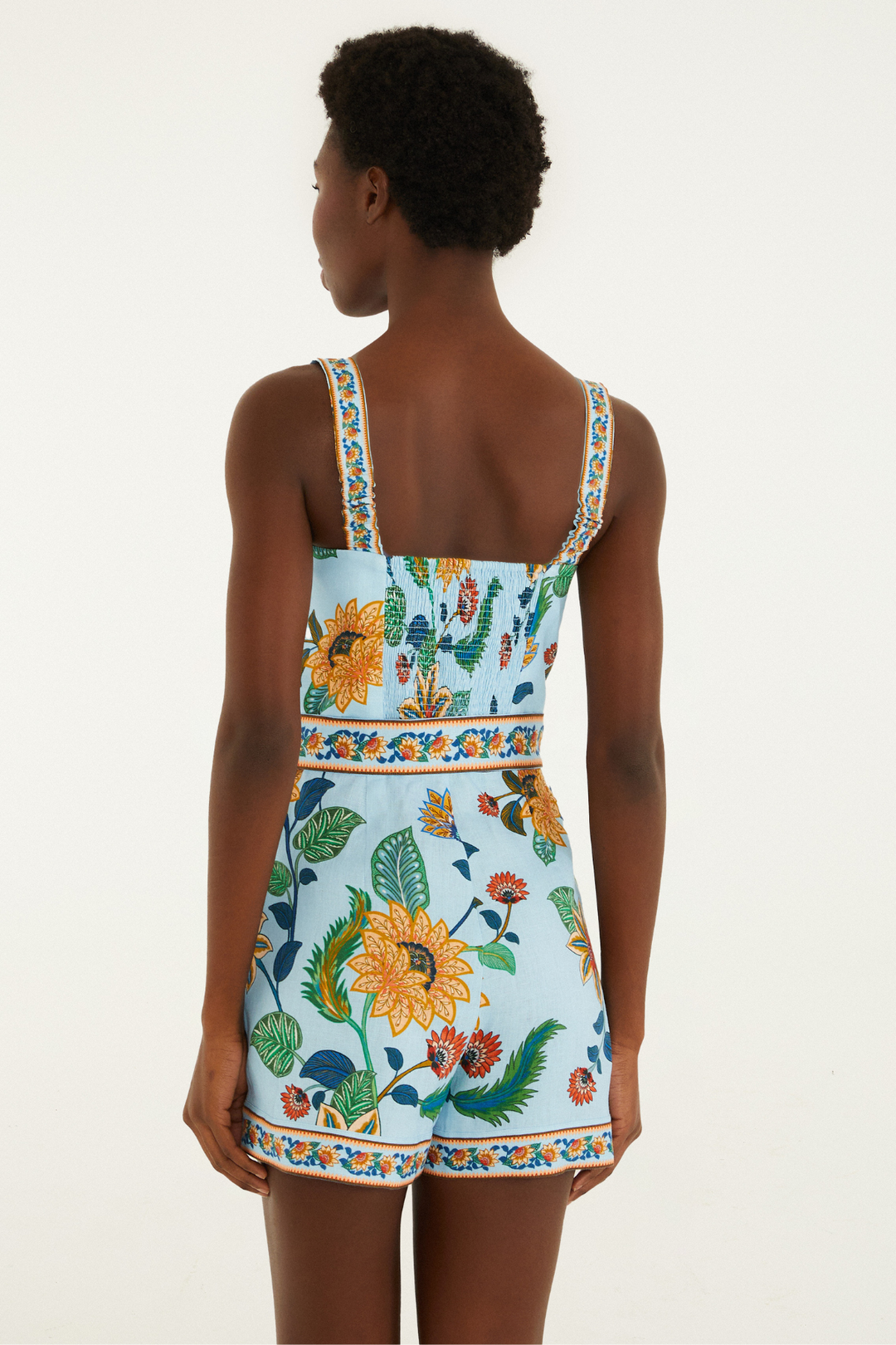 FARM RIO | FLORAL DELHI ROMPER