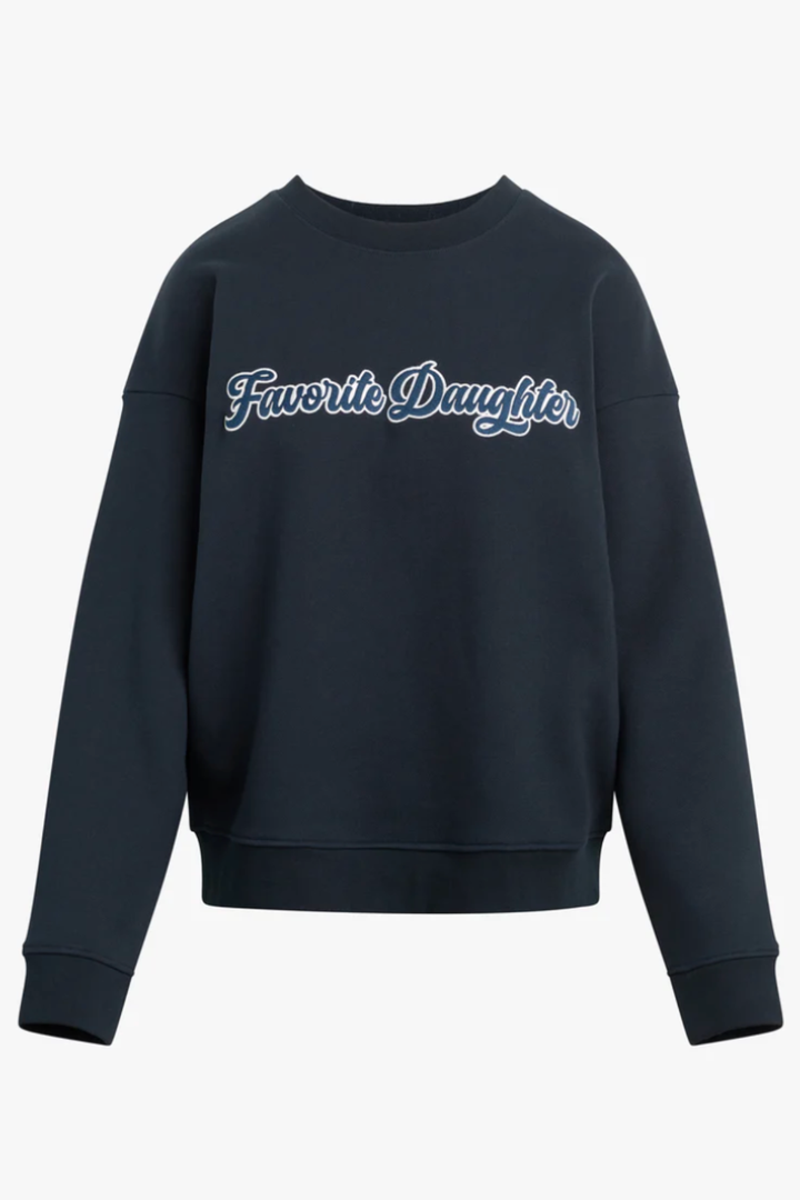 Favorite Daughter | VARSITY EMBROIDERED SWEATSHIRT