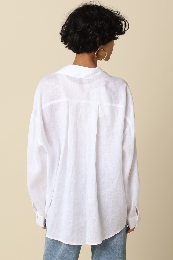 Oversized Button Down - White