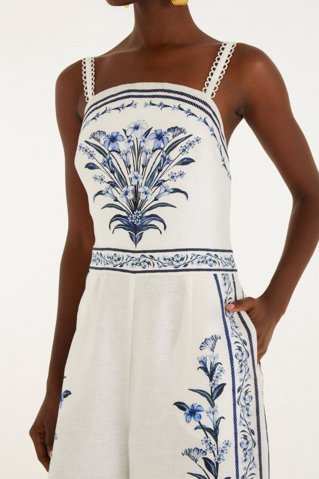 FARM RIO | FLOWERS ARCH JUMPSUIT