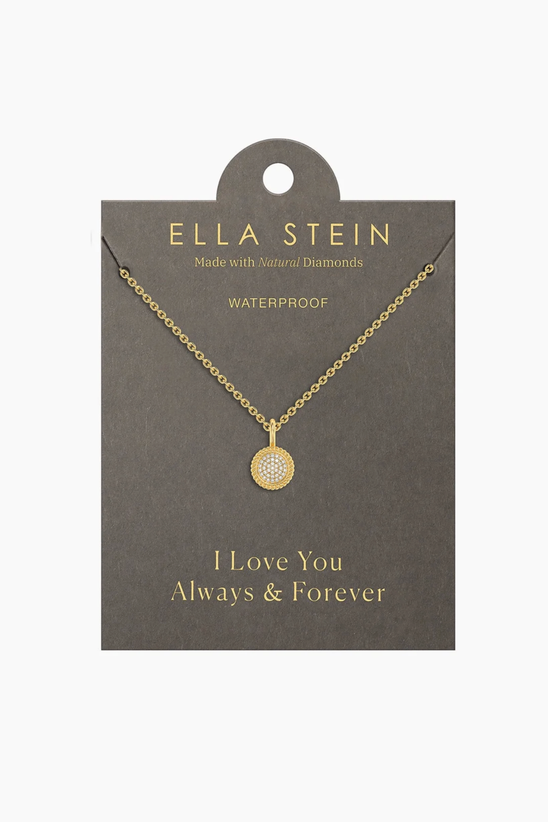 Ella Stein | Circle Rope Pendant Necklace - Gold