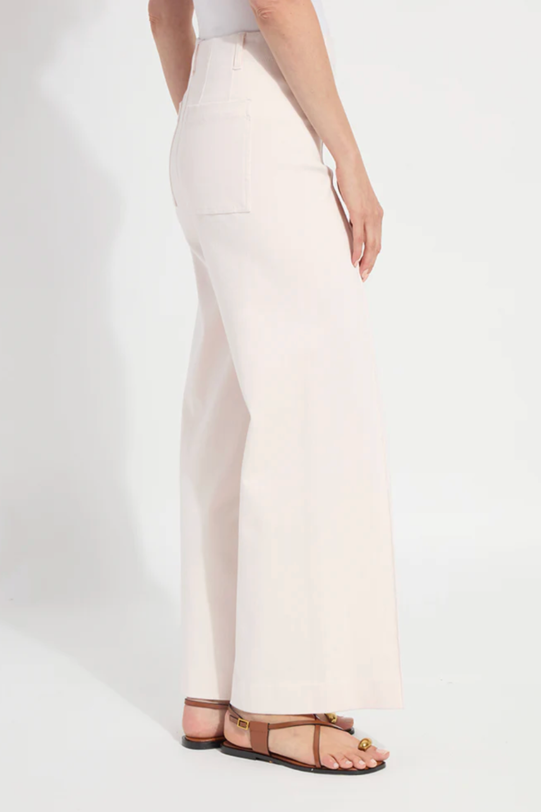 LYSSE | Nova Hi Waist Pintuck Pink Denim