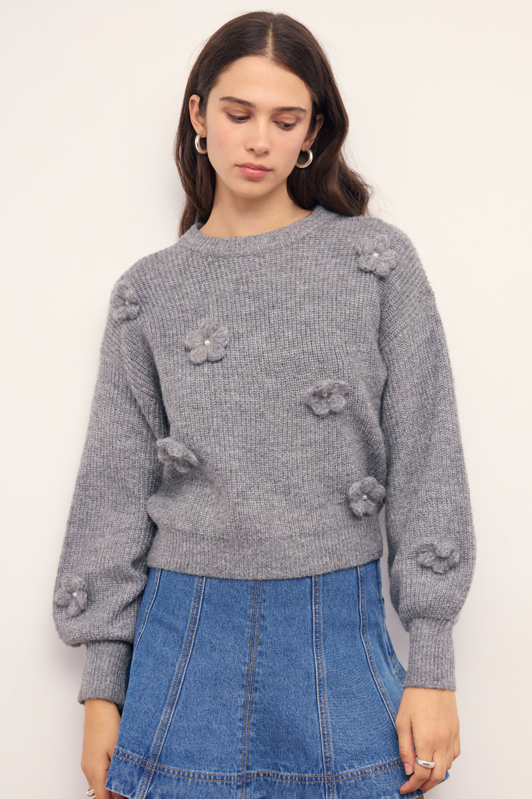 MINKPINK | VERA FLORAL APPLIQUE KNIT