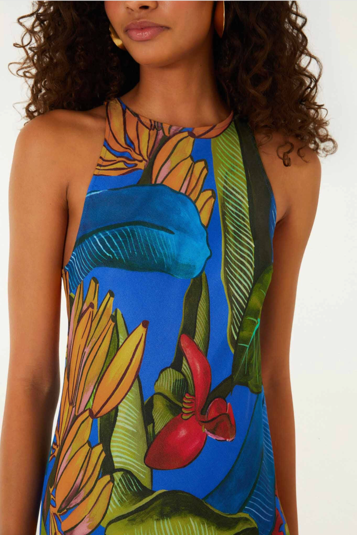 FARM RIO | BANANA GRAPES MAXI DRESS