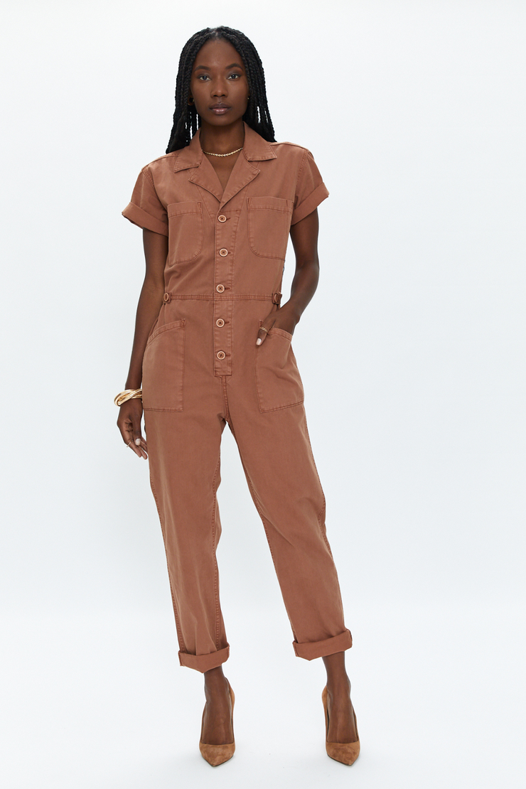PISTOLA GROVER JUMPSUIT- CINNAMON