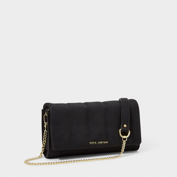 KATIE LOXTON | Kayla Quilted Crossbody-Black