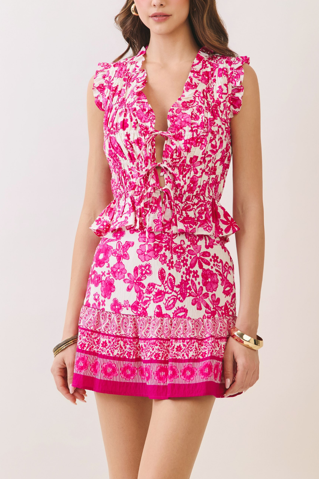 Pink Paisley Skirt