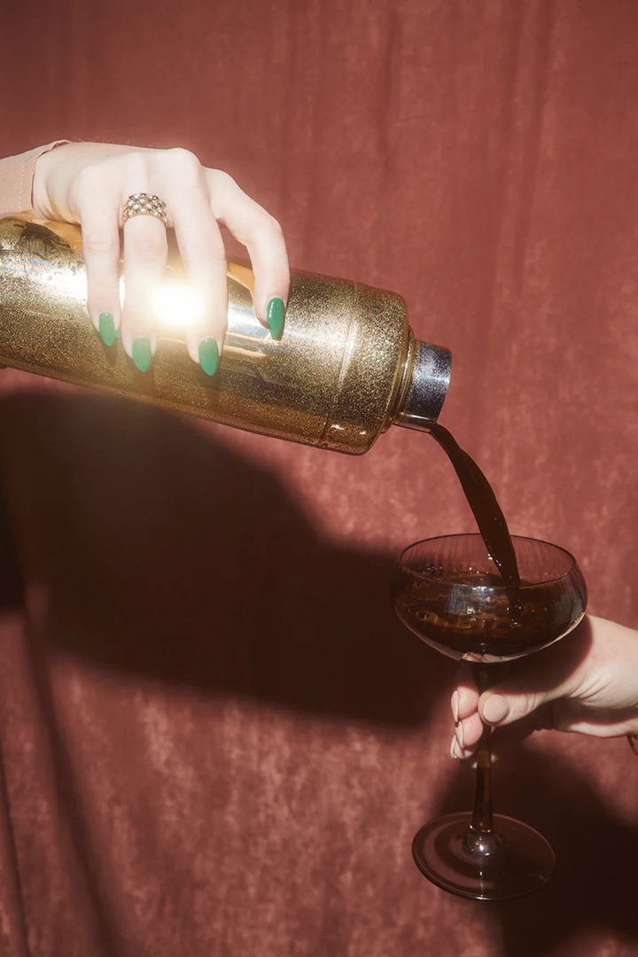 COUPE GLASS SET- SMOKE