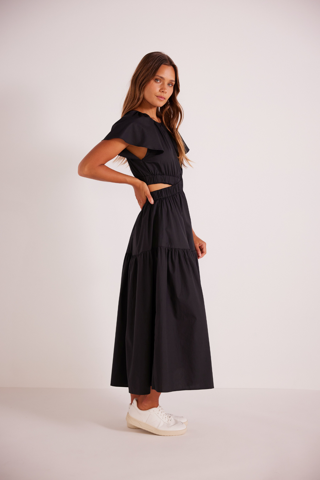 MINKPINK ALLEGRA CUTOUT MIDI DRESS