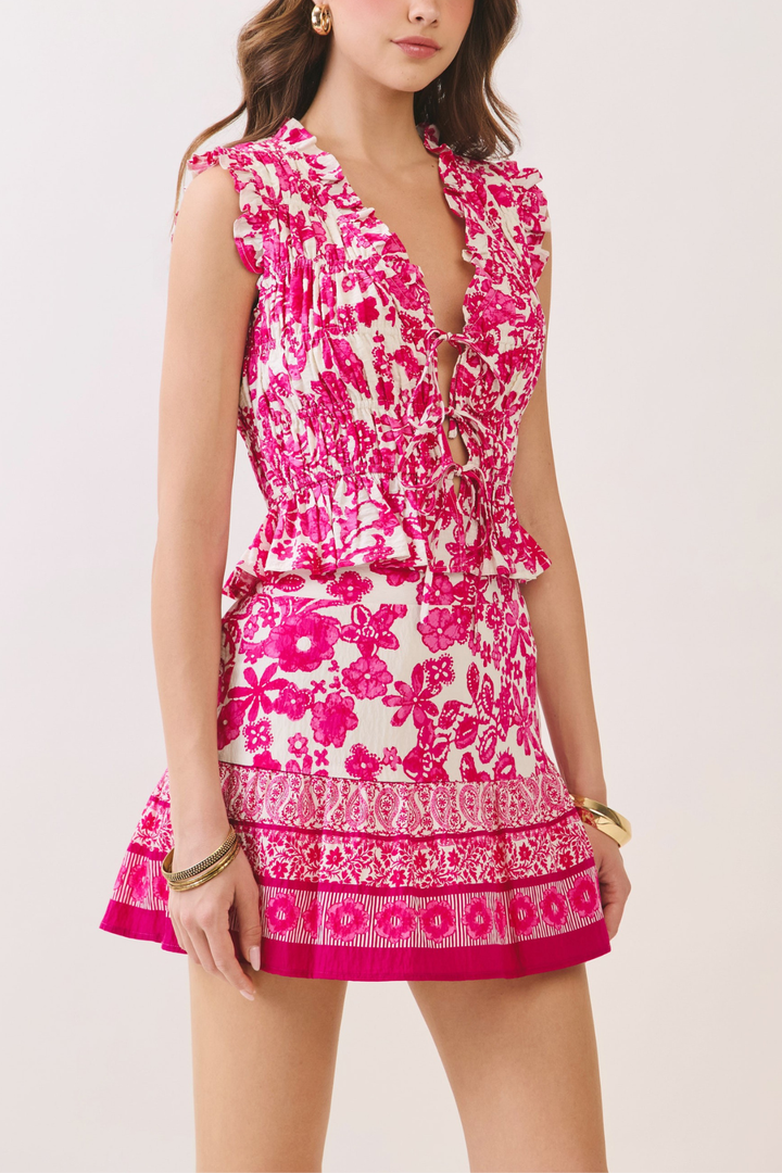 Pink Paisley Top