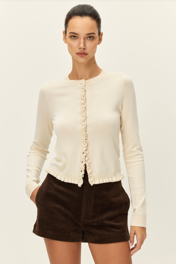 Elodie | Camille Ruffled Cardigan