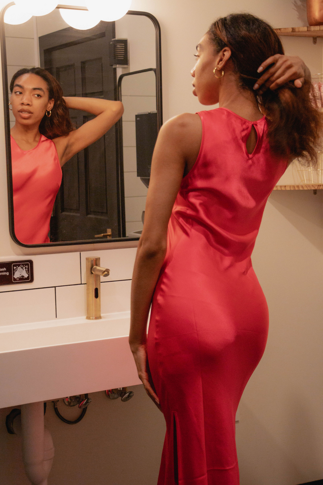 SOPHIE RUE Viana Slit Dress- Hot pink