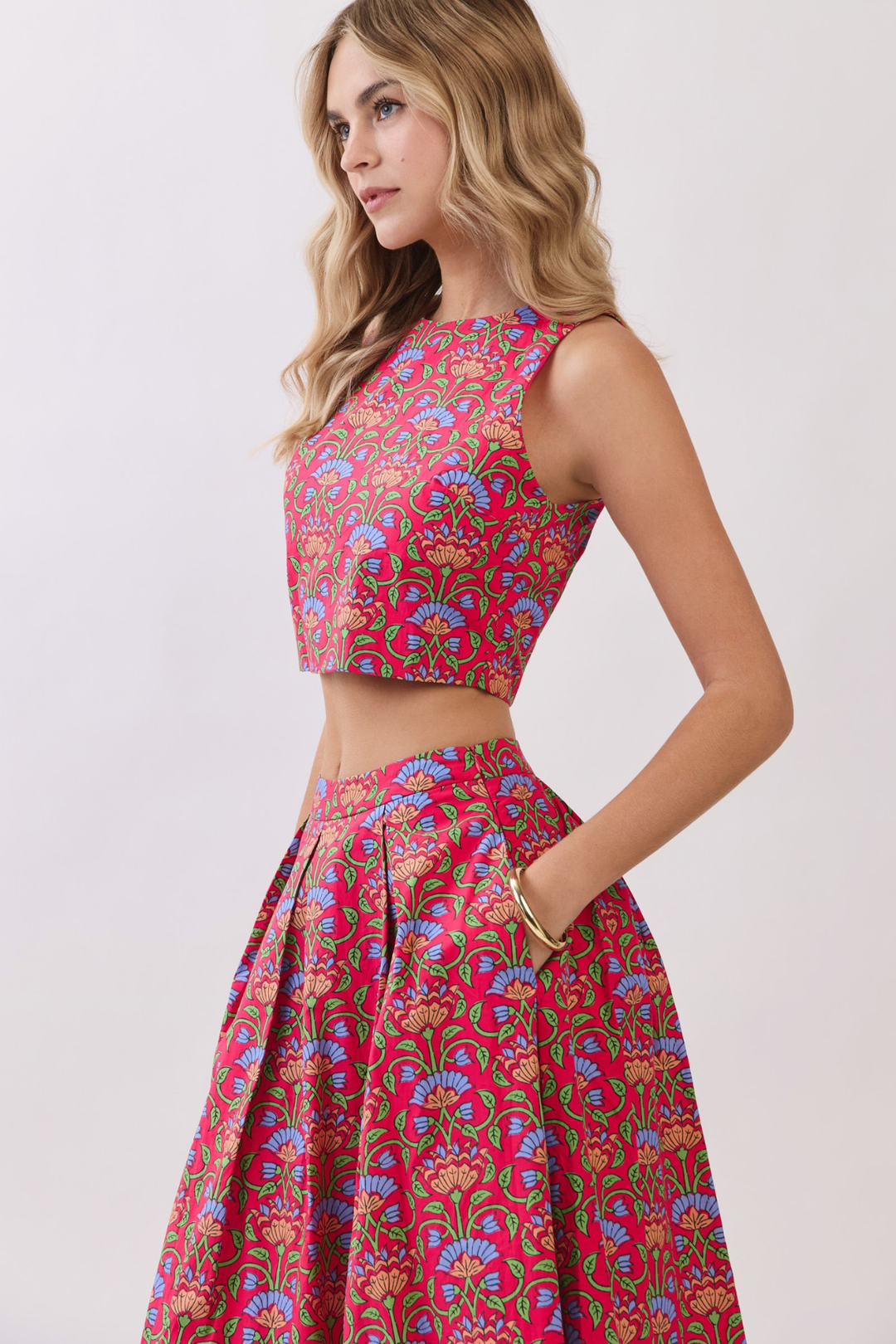 Red Tapestry Skirt