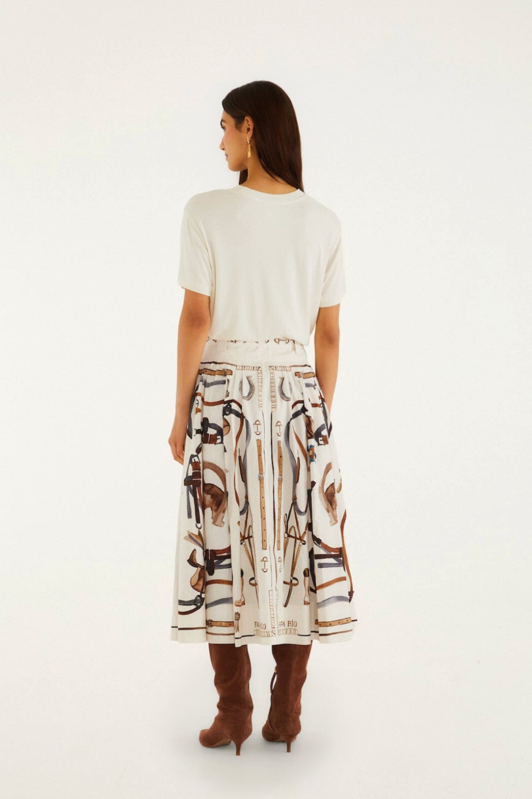 FARM RIO | EQUESTRIAN MAXI SKIRT