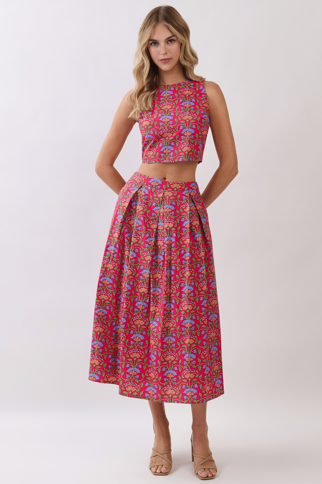 Red Tapestry Top