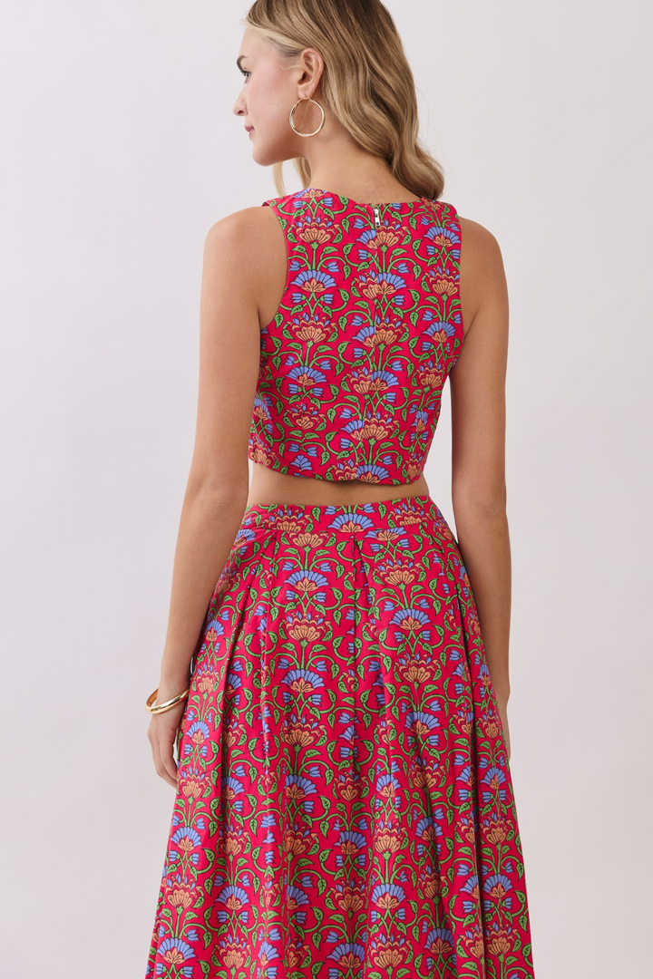 Red Tapestry Top