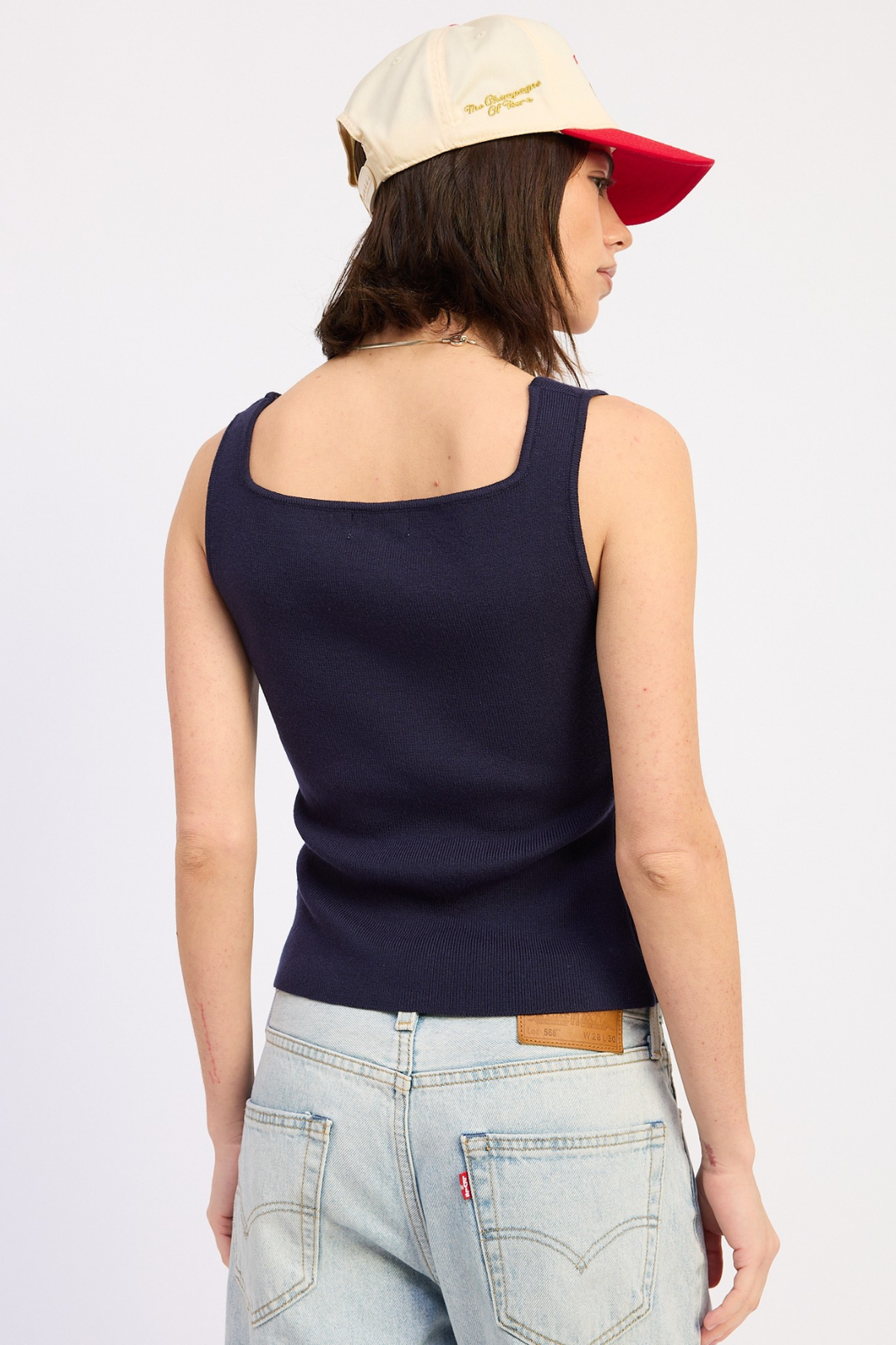 Square Neck Popsicle Rib Top