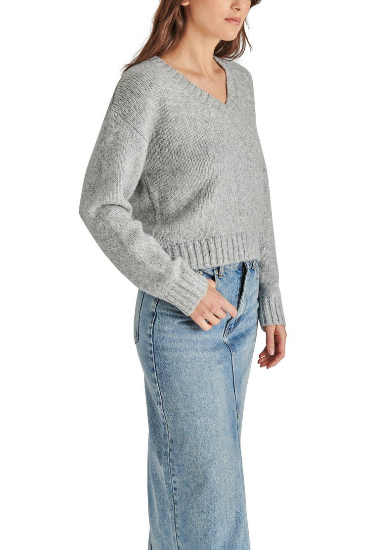 STEVE MADDEN HOUSTON SWEATER- Grey