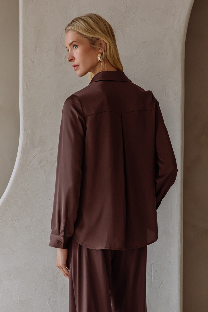 Keely Blouse- Espresso