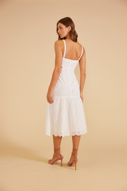 MINKPINK VIOLA BROIDERY MIDI DRESS