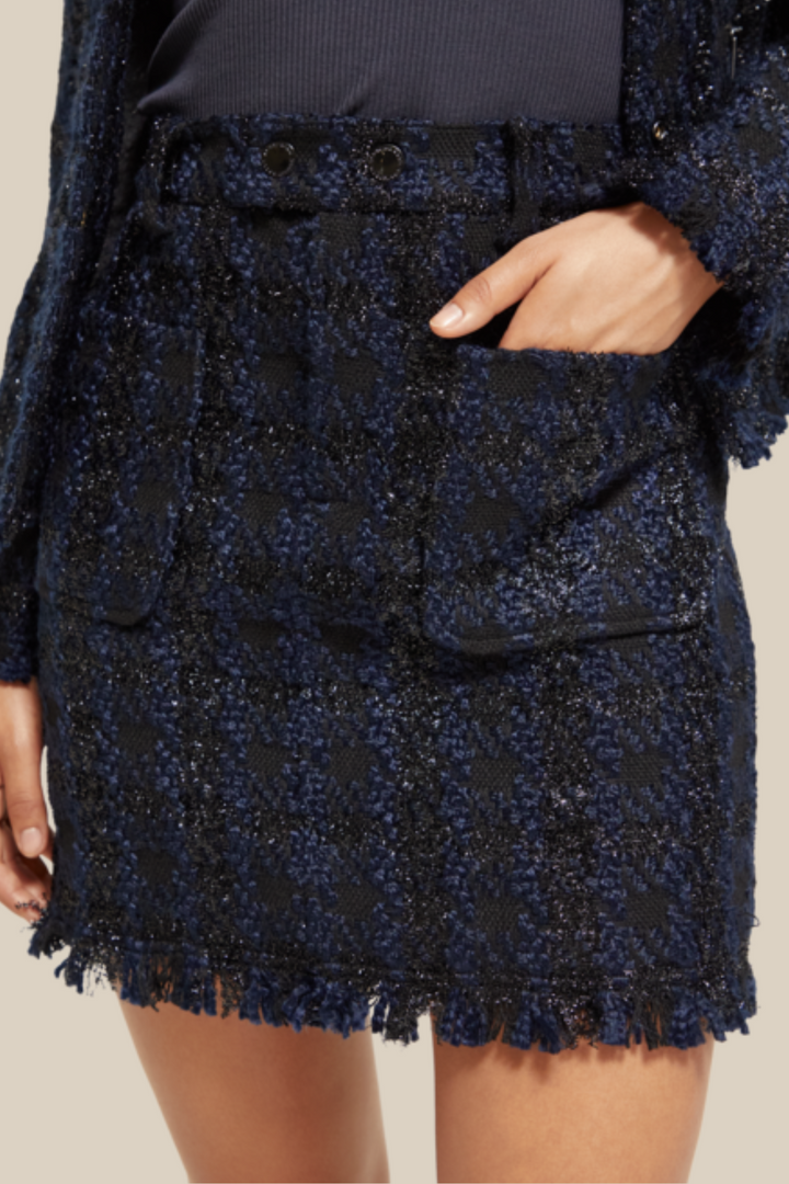 SCOTCH & SODA | Bouncle Tweed Mini- Night