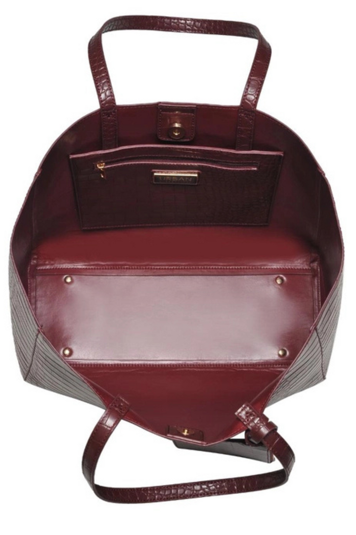 TIFFANY TOTE- BURGANDY