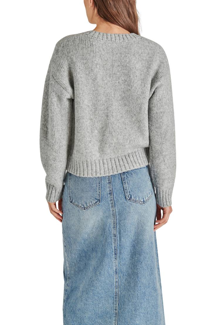 STEVE MADDEN HOUSTON SWEATER- Grey