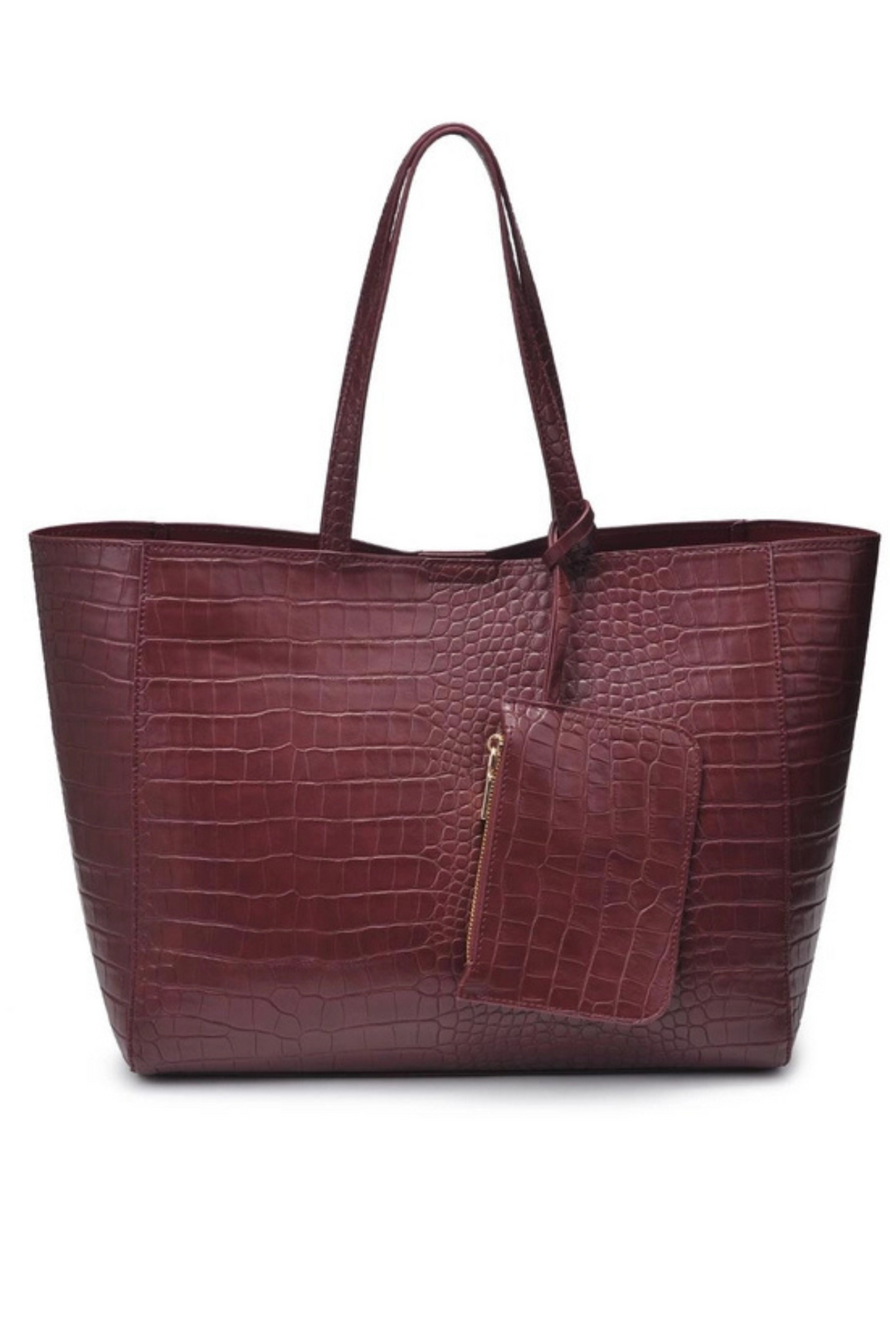 TIFFANY TOTE- BURGANDY