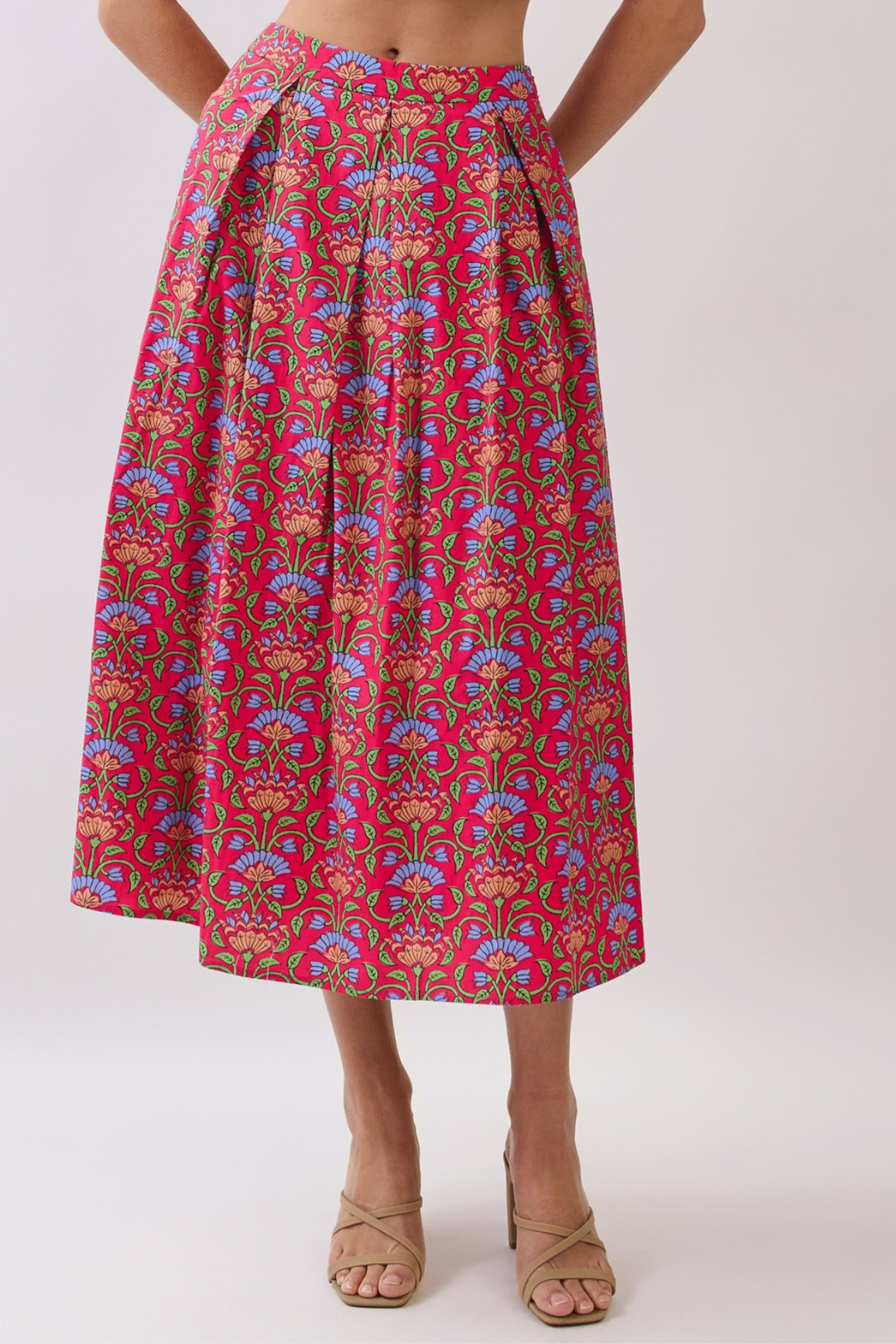 Red Tapestry Skirt