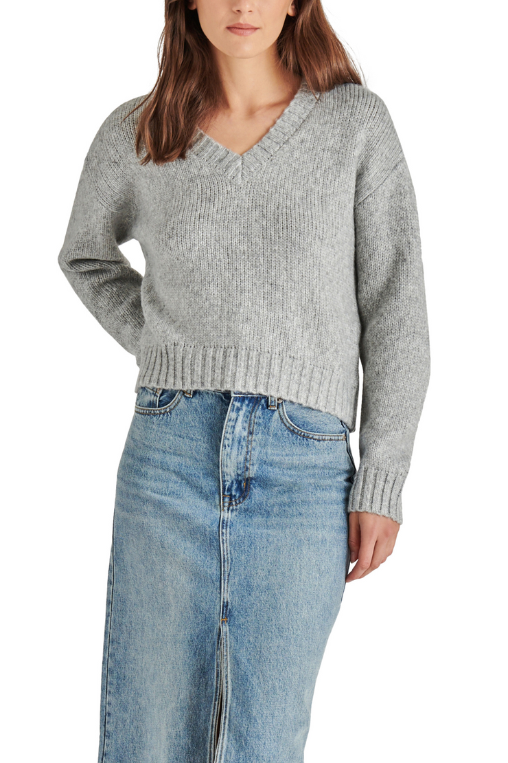 STEVE MADDEN HOUSTON SWEATER- Grey