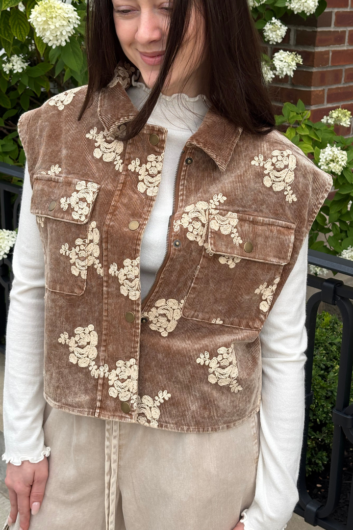 Carmel Embroidered Vest