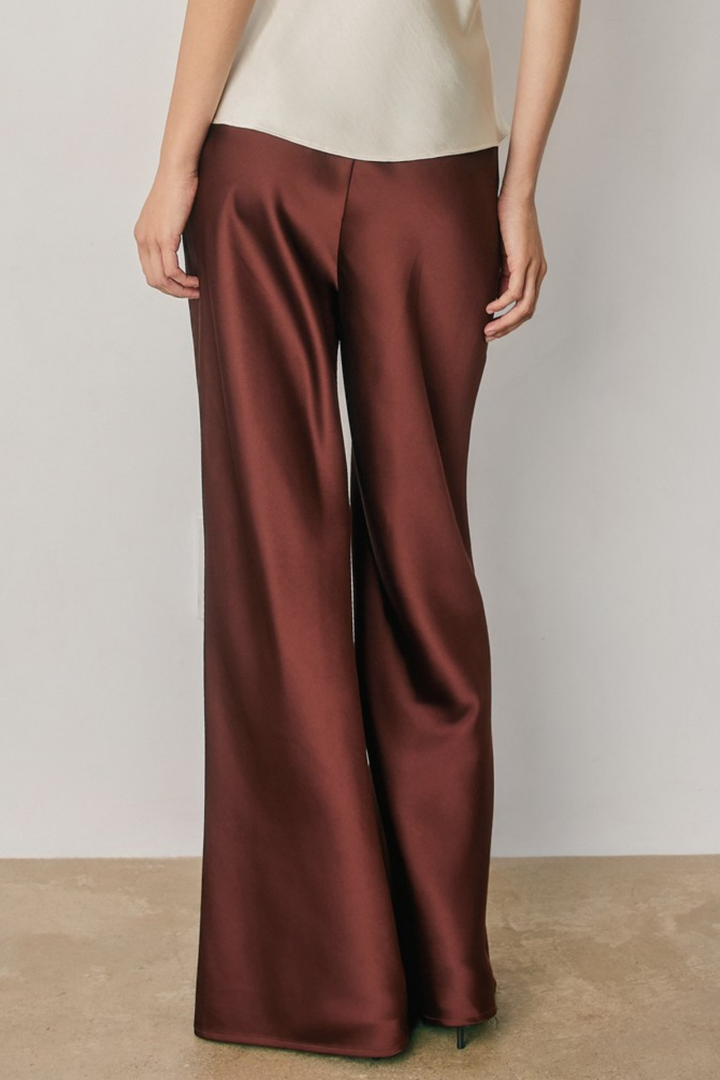 Satin Relaxed Straight Leg Pants