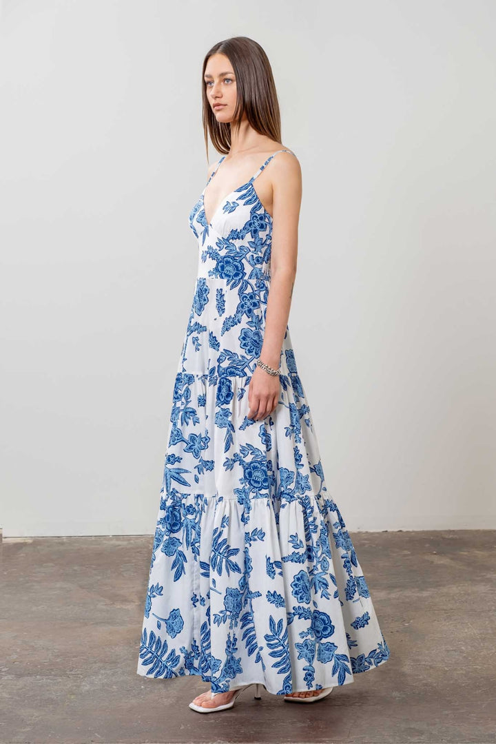 MOON RIVER | Floral Midi Dress