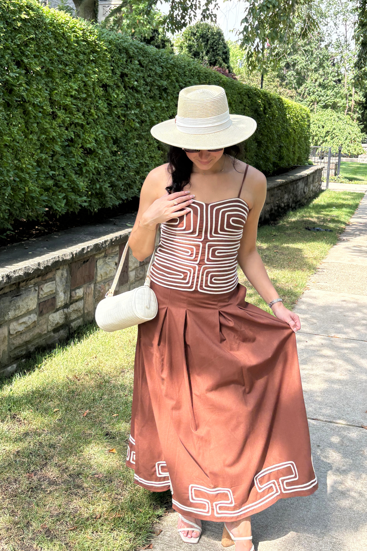 Embroidered Corset Top
