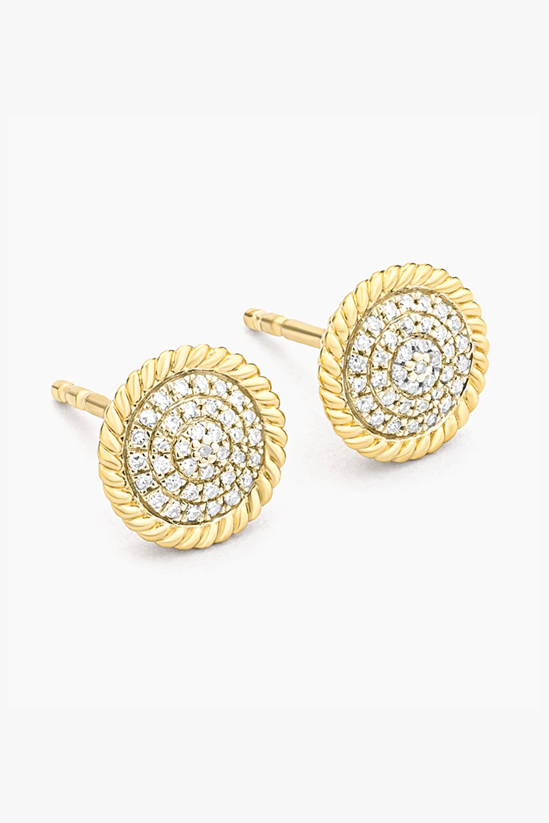 Ella Stein | Circle Rope Stud Earrings - Gold
