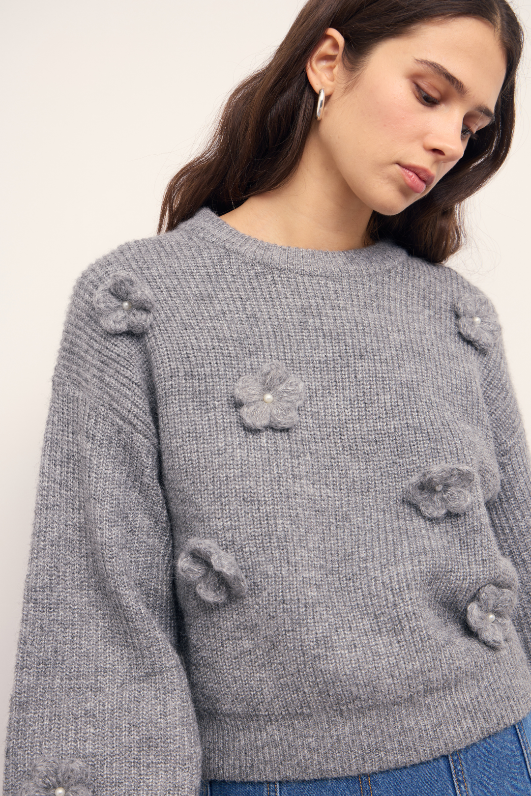 MINKPINK | VERA FLORAL APPLIQUE KNIT