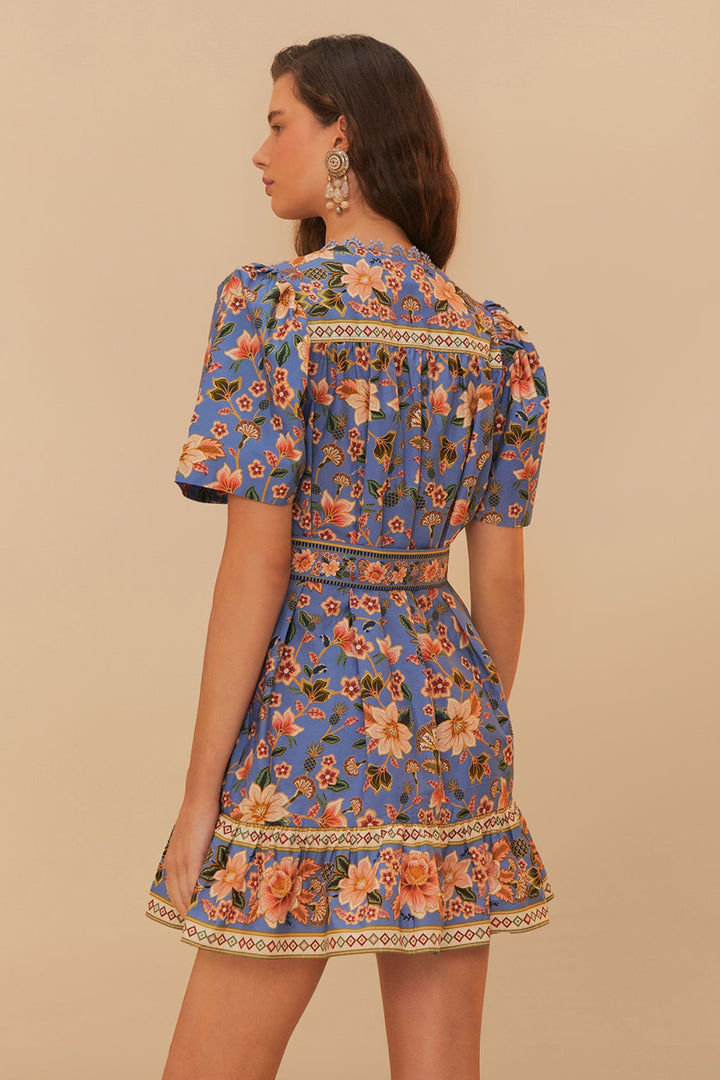 SUPERBLOOM BLUE MINI DRESS