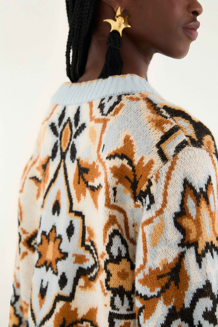 FARM RIO | WINTER TAPESTRY SWEATER